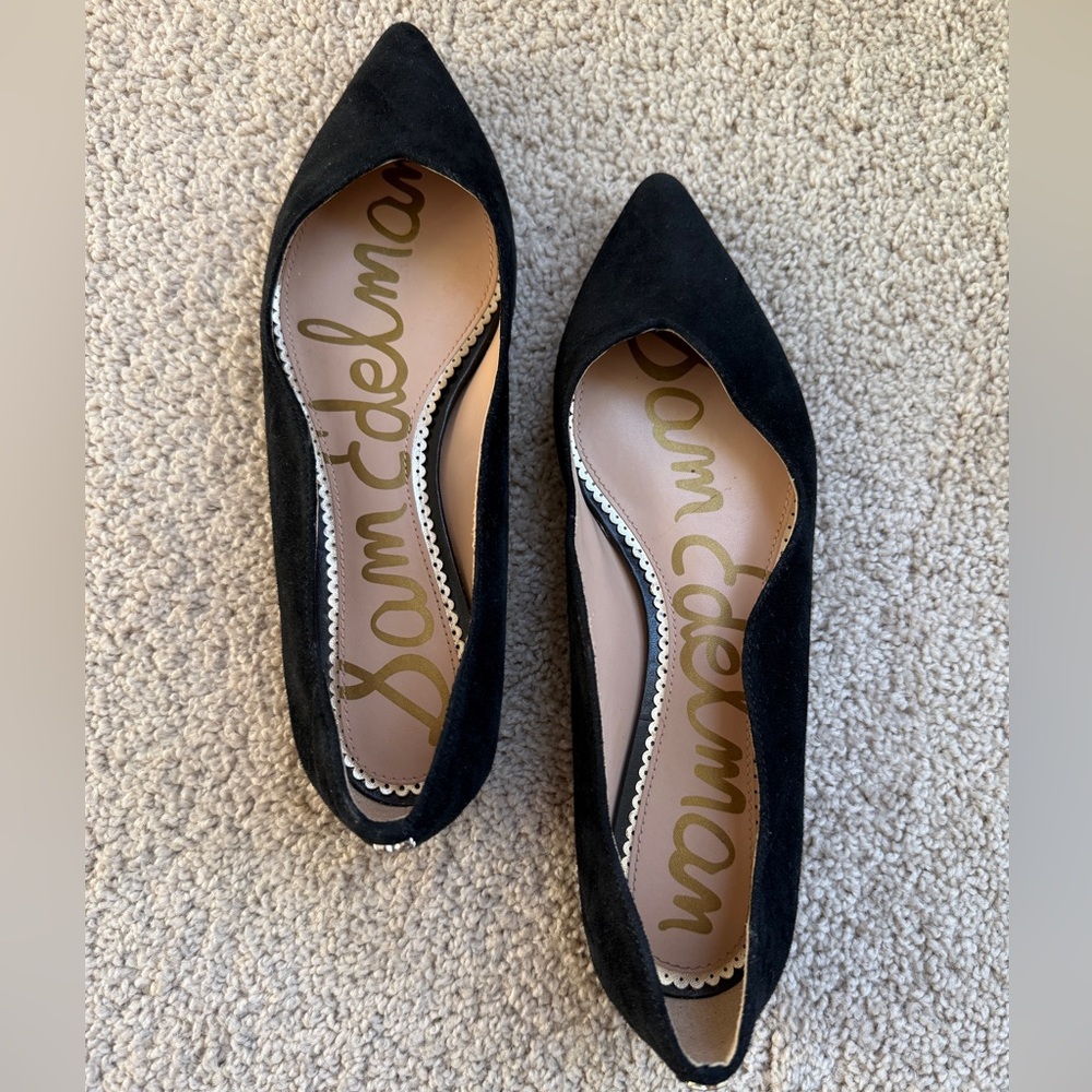 Sam Edelman Black Suede Flats